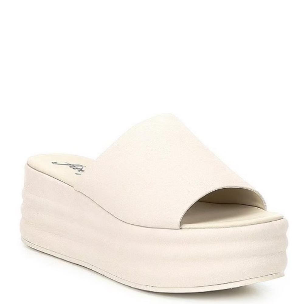 Free People Cream Platform Shoes